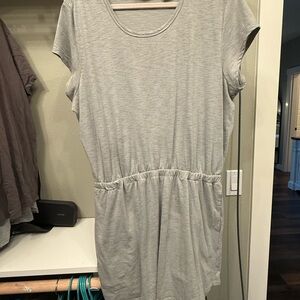 Stillwater Supply Co. Green/Grey Tunic Dress Elastic Waist Women's Size XL